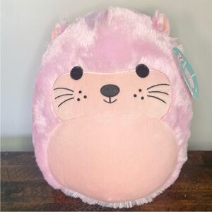ANU THE FUZZAMALLOW Sea Otter Pink Squishmallows NEW with Tags